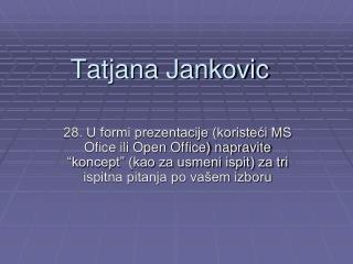 Tatjana Jankovic