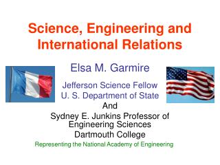 Science, Engineering and International Relations