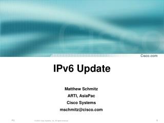 IPv6 Update