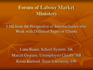 Forum of Labour Market Ministers