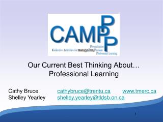 Our Current Best Thinking About… Professional Learning