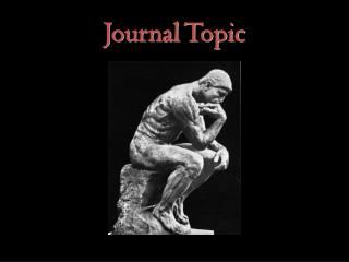 Journal Topic