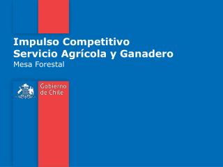 Impulso Competitivo Servicio Agrícola y Ganadero