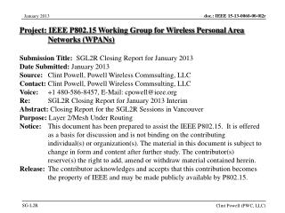 Project: IEEE P802.15 Working Group for Wireless Personal Area Networks (WPANs)