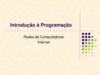 Introdução à Programação