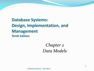 Database Systems: Design, Implementation, and Management Tenth Edition