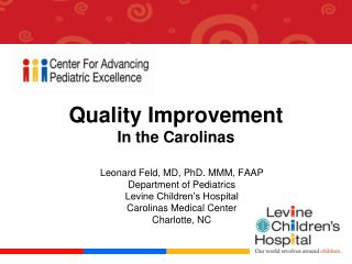 Quality Improvement In the Carolinas