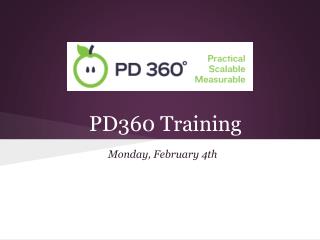 PD360 Training