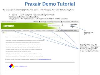 Praxair Demo Tutorial