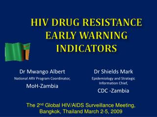 HIV Drug Resistance Early Warning Indicators