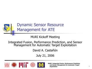 Dynamic Sensor Resource Management for ATE