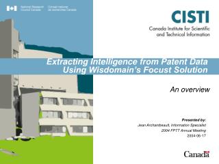 Extracting Intelligence from Patent Data Using Wisdomain’s Focust Solution