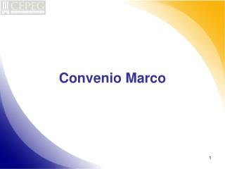 Convenio Marco