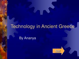 Technology in Ancient Greece