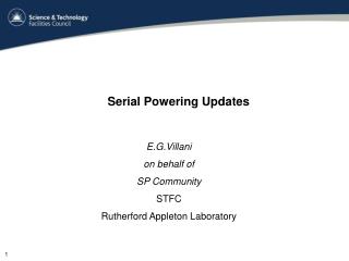 Serial Powering Updates