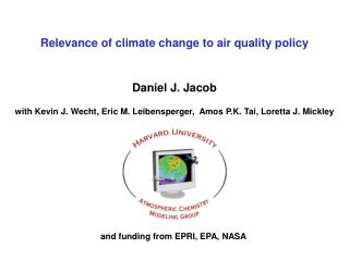 Relevance of climate change to air quality policy