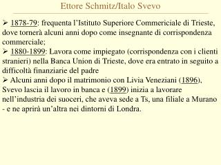 Ettore Schmitz/Italo Svevo