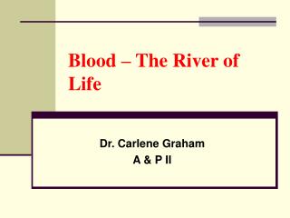 Blood – The River of Life