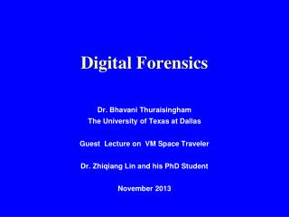 Digital Forensics