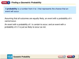 Finding a Geometric Probability