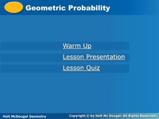 Geometric Probability