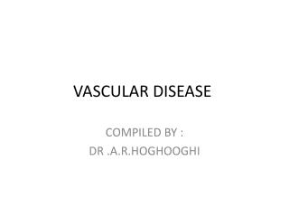 VASCULAR DISEASE