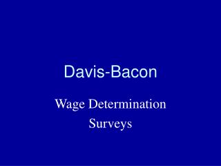 Davis-Bacon