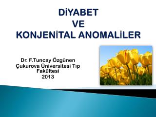 DİYABET VE KONJENİTAL ANOMALİLER