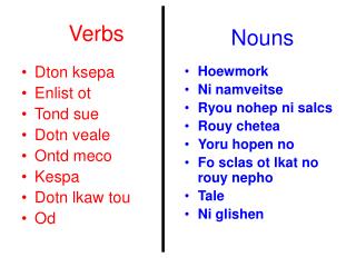 Verbs