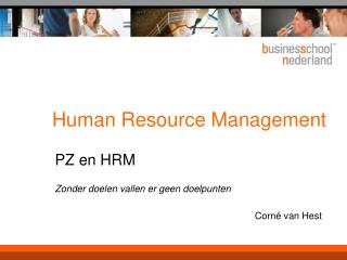 Human Resource Management