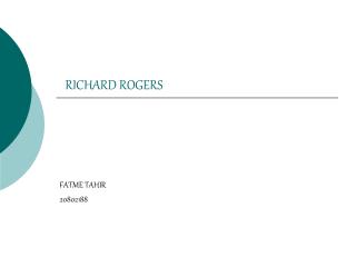 RICHARD ROGERS
