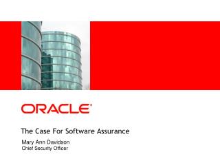The Case For Software Assurance