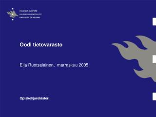 Oodi tietovarasto