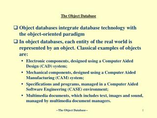 The Object Database