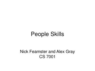 People Skills