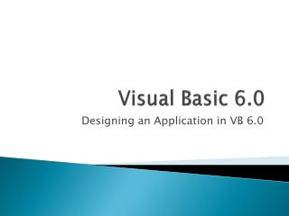 Visual Basic 6.0