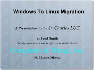 Windows To Linux Migration
