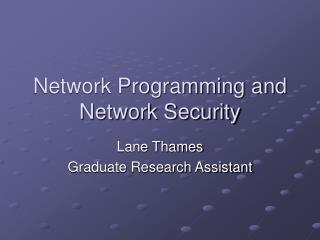 Network Programming and Network Security