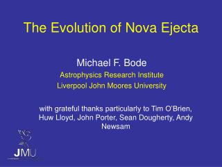 The Evolution of Nova Ejecta