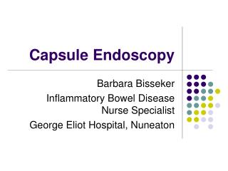 Capsule Endoscopy