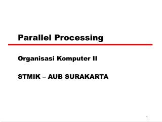 Parallel Processing