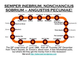 SEMPER INEBRIUM, NONCHANCIUS SOBRIUM – ANGUSTIIS PECUNIAE!