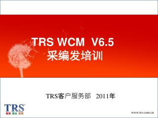 TRS WCM V6.5 采编发培训