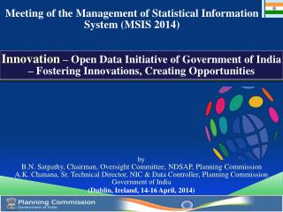 Meeting of the Management of Statistical Information System (MSIS 2014)