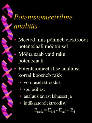 Potentsiomeetriline analüüs