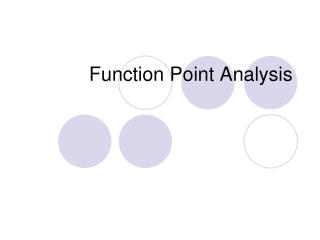 Function Point Analysis