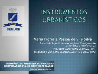 Instrumentos Urbanísticos