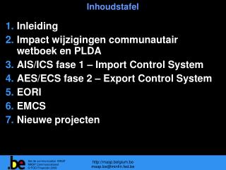 Inhoudstafel