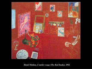 Henri Matisse, L’atelier rouge (The Red Studio), 1911