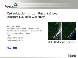 Optimization Under Uncertainty: Structure-Exploiting Algorithms